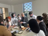 Workshop entitled The use of skeletonizing films made of Japanese paper based on cellulose ethers was conducted by the Dean of the Faculty Radomír Slovik together with Jiří Pečinka, the head of the Atelier of Restoration of Works of Art on Paper and Canvas.