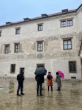 Sgraffito in the courtyard of the Martinice Palace