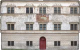 Fotogrammetrická dokumentace SZ fasády na druhém nádvoří. Stav před restaurováním (J. Vidman, P. Hlavenka). 
